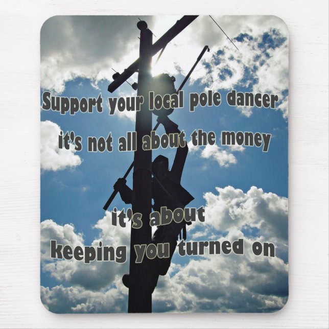 Support your Lineman Mouse Pad (Front)