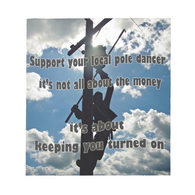 Support your Lineman Notepad (Front)