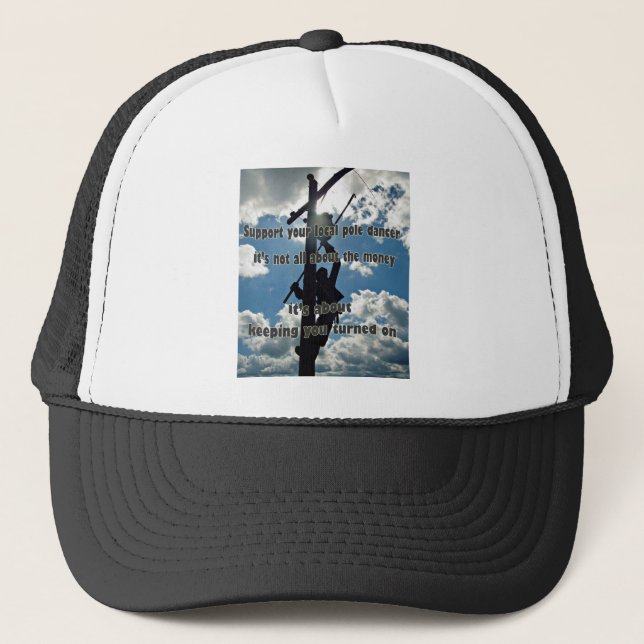 Support your Lineman Trucker Hat (Front)