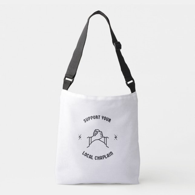 Support your local chaplain crossbody bag (Front)