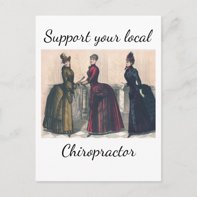 Support your Local Chiropractor Postcard (Front)