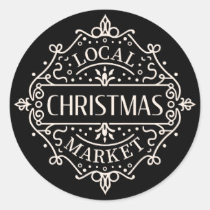 Support your local Christmas market Classic Round Sticker