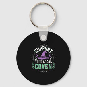 Support your local coven key ring