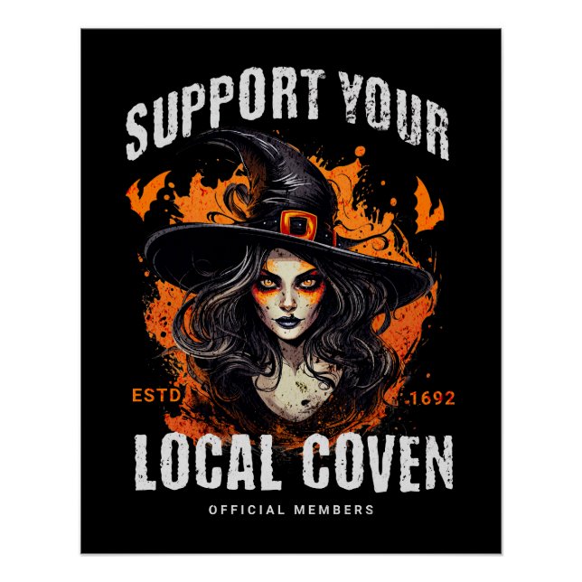 Support Your Local Coven Poster (Front)