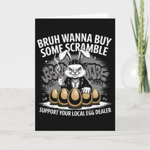 Support Your Local Egg Dealer Funny Easter Bunny E Card