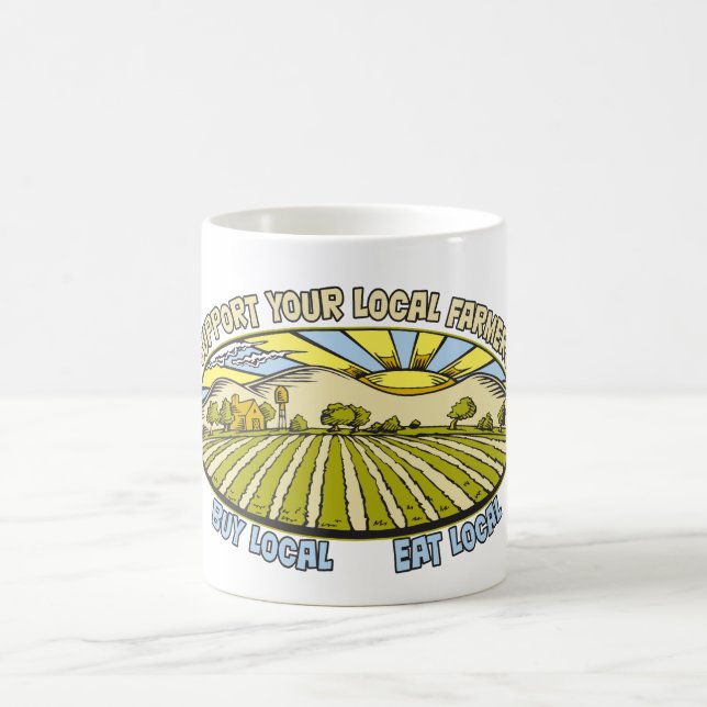 Support Your Local Farmers Coffee Mug (Center)