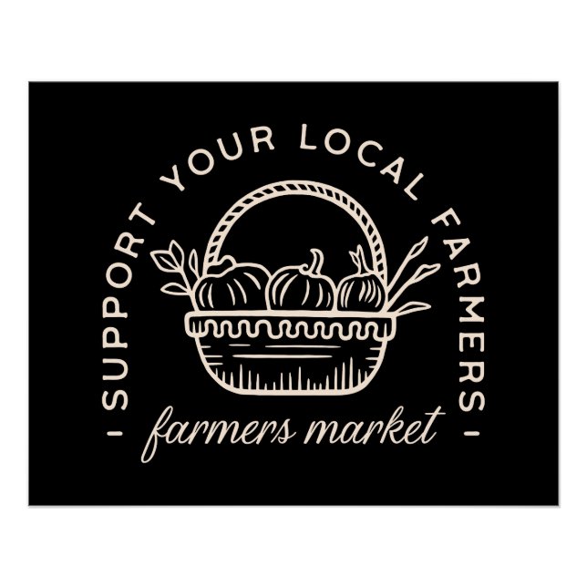 Support your local farmers poster (Front)