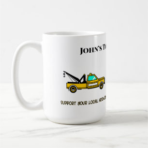 Support Your Local Hook Custom Tow Truck Coffee Mug