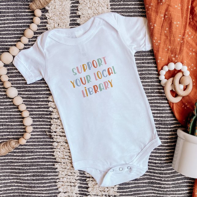 Support Your Local Library Baby Bodysuit (Creator Uploaded)