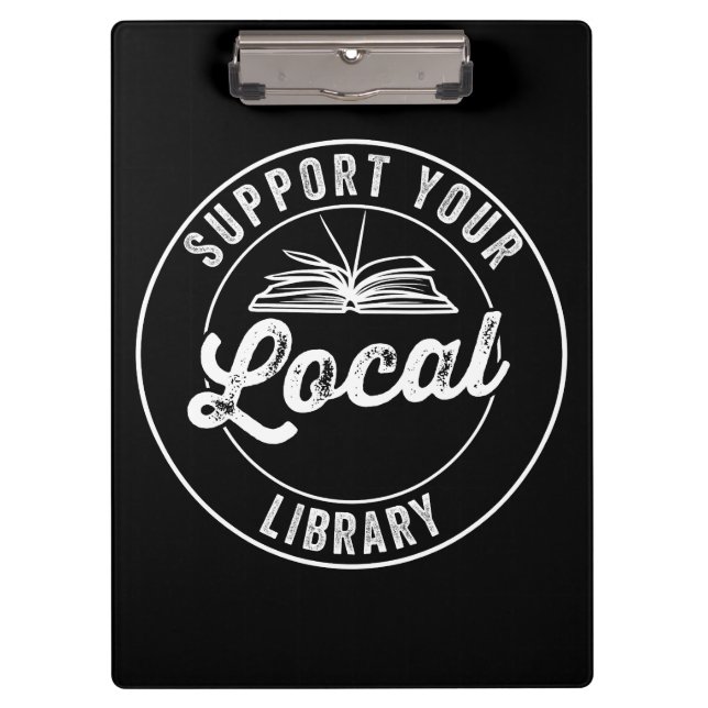 Support Your Local Library Magnet Clipboard (Front)