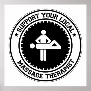 Support Your Local Massage Therapist Poster