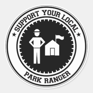 Support Your Local Park Ranger Classic Round Sticker