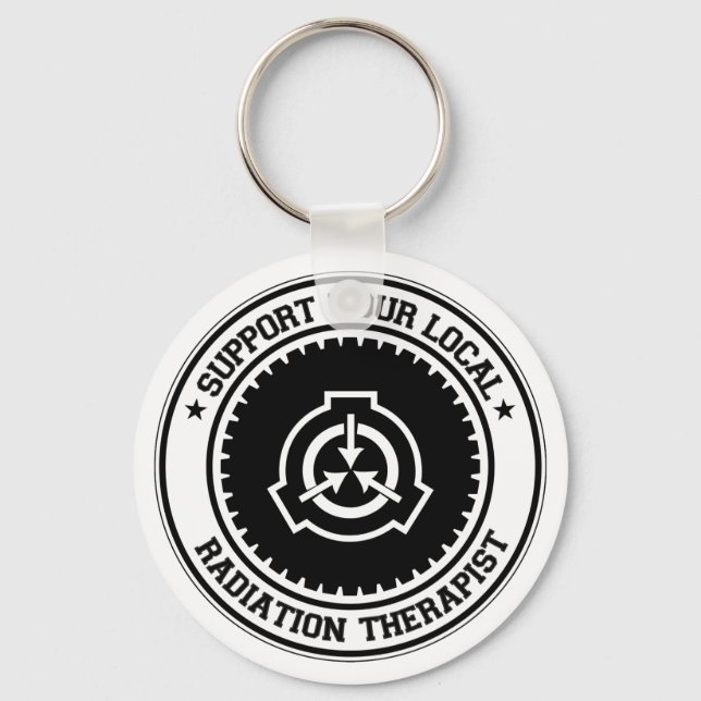 Support Your Local Radiation Therapist Key Ring (Front)