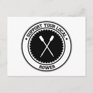 Support Your Local Rower Postcard