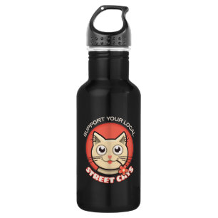 Support Your Local Street Cats 532 Ml Water Bottle