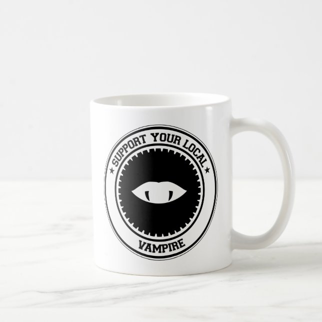 Support Your Local Vampire Coffee Mug (Right)