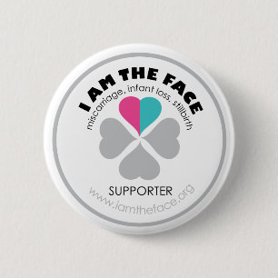 *Supporter* I AM THE FACE Pink and Blue Button