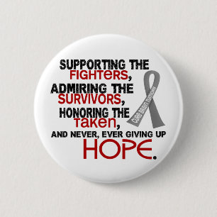 Supporting Admiring Honouring 3.2 Brain Tumour 6 Cm Round Badge