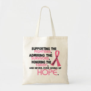 Supporting Admiring Honouring 3.2 Breast Cancer Tote Bag