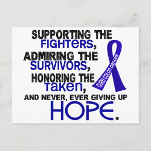 Supporting Admiring Honouring 3.2 Colon Cancer Postcard