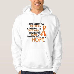 Supporting Admiring Honouring 3.2 Leukaemia Hoodie