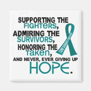 Supporting Admiring Honouring 3.2 Ovarian Cancer Magnet