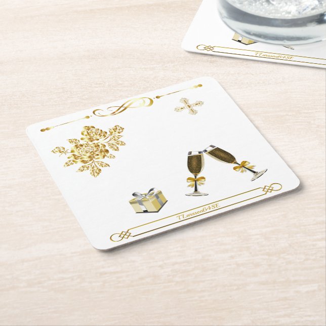Supporting documents — Party Square Paper Coaster (Angled)