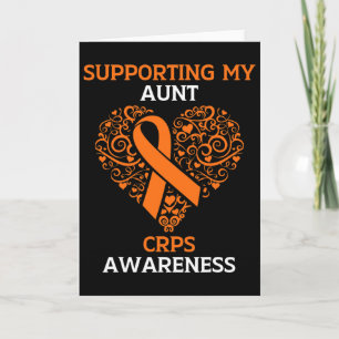 Supporting My Aunt Rsd Crps Awareness Month Orange Card