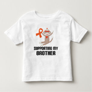 Supporting My Brother Orange Awareness Ribbon Toddler T-Shirt