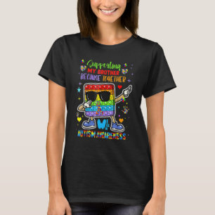 Supporting My Brother Puzzle Autism Awareness Mont T-Shirt