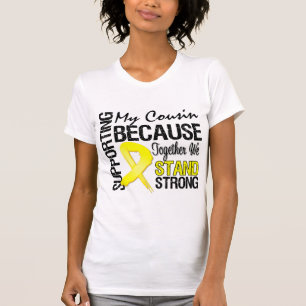 Supporting My Cousin We Stand Strong - Military T-Shirt