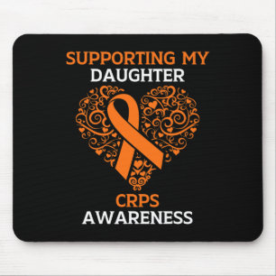 Supporting My Daughter RSD CRPS Awareness Orange R Mouse Pad