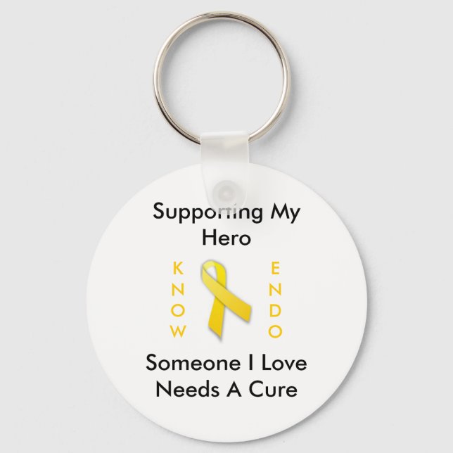 Supporting My Hero, Endo Awareness Key Ring (Front)