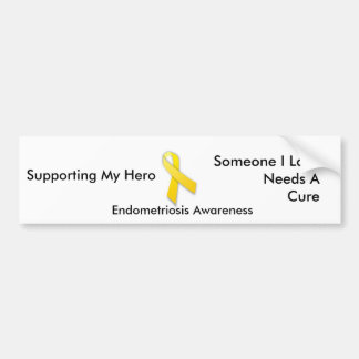Supporting My Hero Endo Bumper Sticker