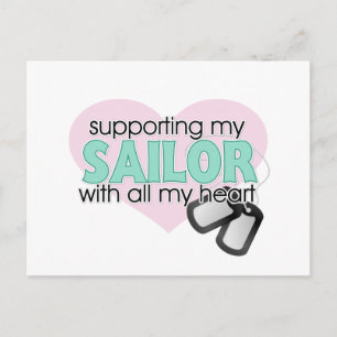 Supporting my Sailor Postcard
