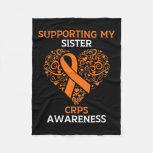 Supporting My Sister Rsd Crps Awareness Month Oran Fleece Blanket