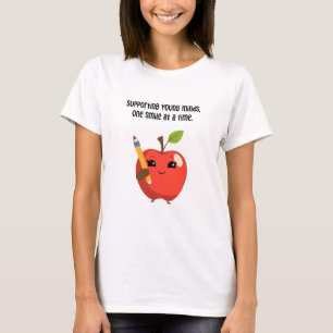 Supporting Young Minds Smiles Teacher Aide Life T-Shirt
