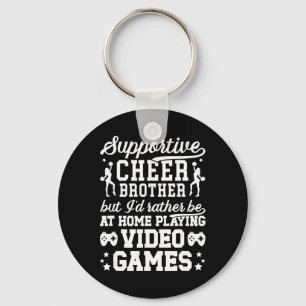 Supportive Cheer Brother Cheerleading Brother Key Ring