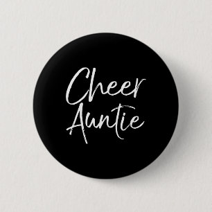 Supportive Cheerleading Competition Aunt Outfit Ch 6 Cm Round Badge