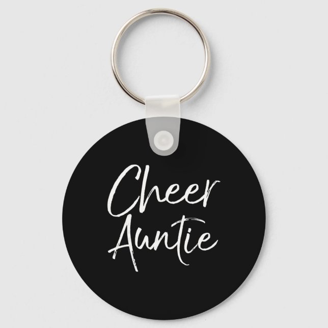 Supportive Cheerleading Competition Aunt Outfit Ch Key Ring (Front)