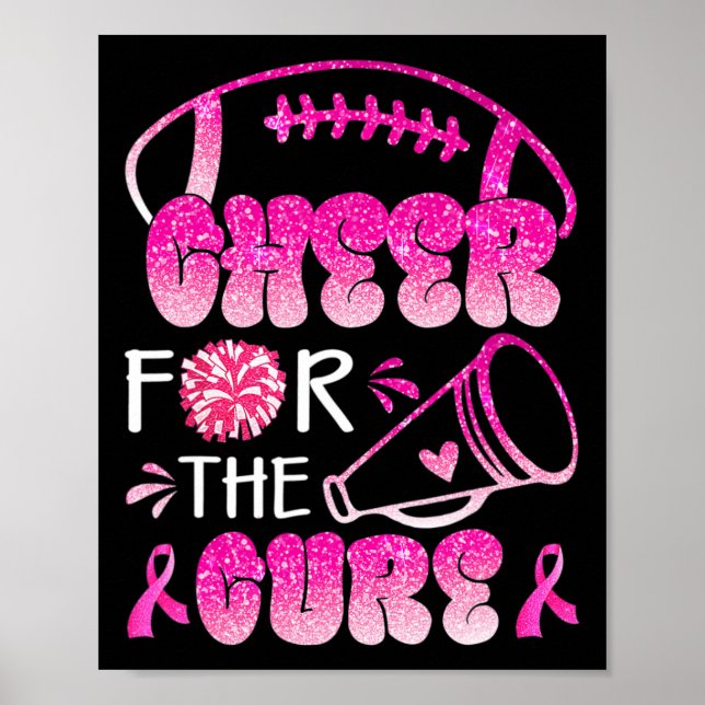 Supportive Family Breast Cancer Awareness Cheer fo Poster (Front)