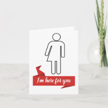 Supportive greeting card for a trans person