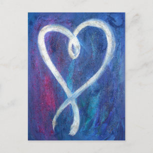 Supportive Heart Painting Custom Art Postcards
