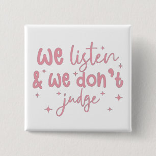 Supportive Quote Sticker 15 Cm Square Badge