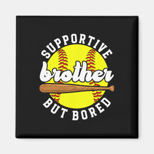 Supportive Softll Brother Of A Softll Player _1  Magnet