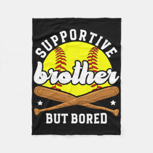 Supportive Softll Brother Of A Softll Player  Fleece Blanket