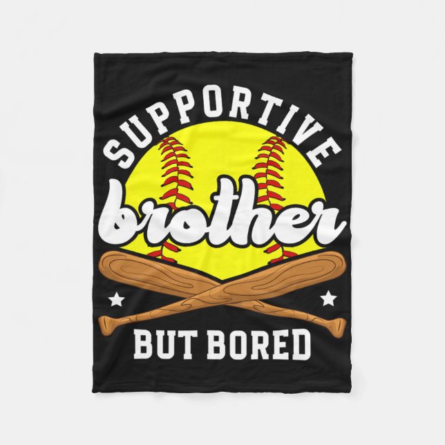 Supportive Softll Brother Of A Softll Player  Fleece Blanket (Front)