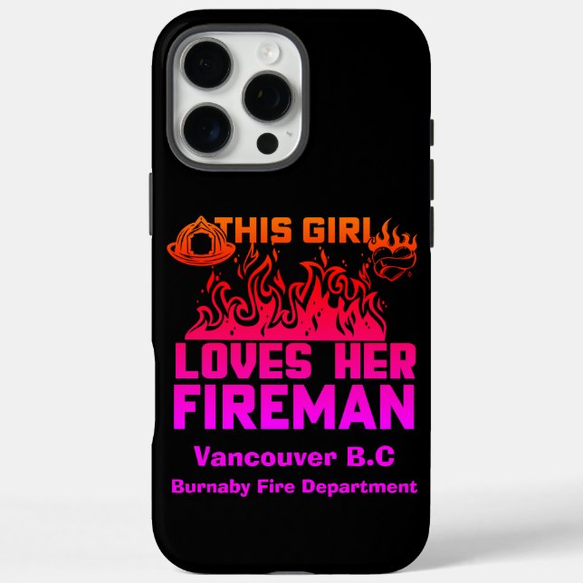 Supportive tribute to a firefighter Case-Mate iPhone case (Back)
