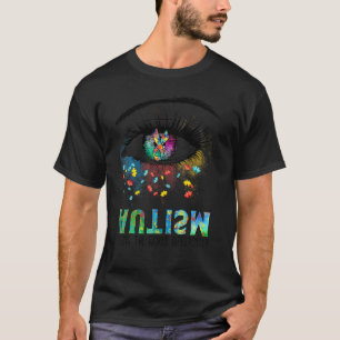Supports Autism Awareness Seeing The World Differe T-Shirt