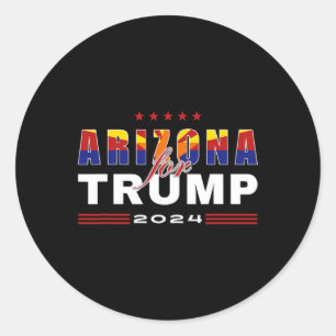 Supports Trump In 2024 Presidential Election Maga Classic Round Sticker